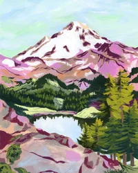 Vibrant Alpine Vista