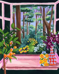 Vibrant Window Garden