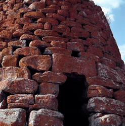 View of the Entrance of the Nuraghe Montecodes in Macomer