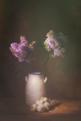 Still Life with Lilacs and Garlic