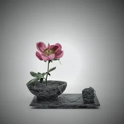 Threaded Pink Blossom Scene