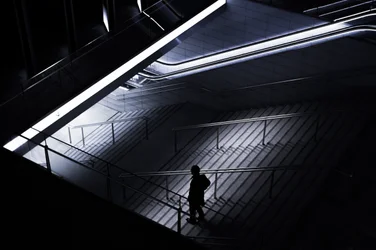 Lone Figure Shadows