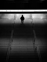 Solitary Walk Down