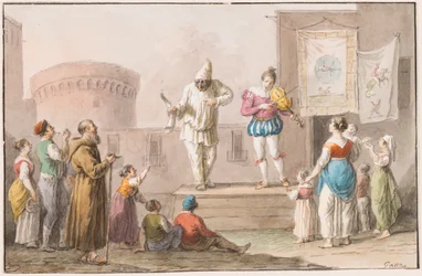Performers of a Commedia dell