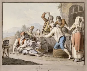 Neapolitans Eating Macaroni