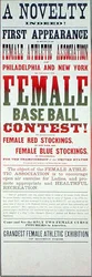 Poster advertising a women