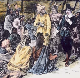 Roger Williams purchases the required land from the Narragansett Indians