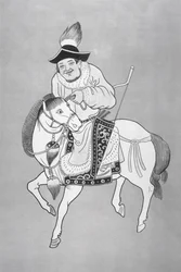 A Mongol horse archer (after a Chinese drawing)