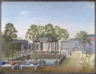 Drawing of the Garden of a Chinese Merchant