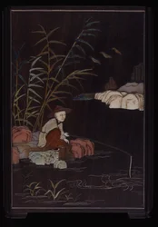 Brushpot With Scenes Of Country Pursuits