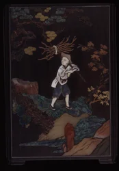 Brushpot With Scenes Of Country Pursuits