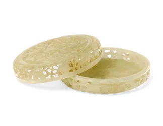 Reticulated two-part circular parfumier