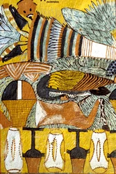 Ancient Egypt, Wall painting Tomb of Sennedjem, Deir el Medina, Thebes, Tomb of the Nobles