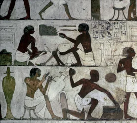 Necropole of the Nobles, Tomb of Rekhmire, artisans, Luxor Thebes