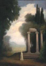 A Figure and a Temple