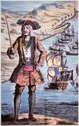 Captain Bartholomew Roberts, Engraved by James Basire