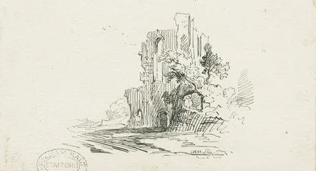 Croxden Abbey: Pen and Ink Drawing