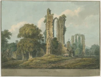 Croxden Abbey: Water Colour Painting