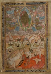 Genesis, Old English Hexateuch, Cotton MS Claudius B IV f.2r, c.1025-1200