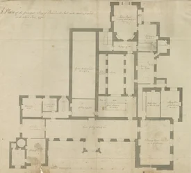 Interior of Beaudesert Hall and Park