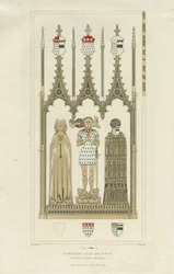 Interior of Okeover Church - Monument to Humphrey Oker