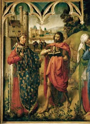 Louis IX, The Saint with St. John Baptist