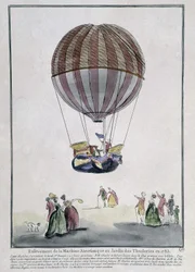 Aerostatic Machine Removal at the Tuileries Garden in 1783