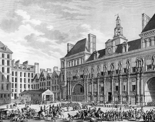 Attack of the town hall on 29 July 1794 in Paris by the troops of the Convention
