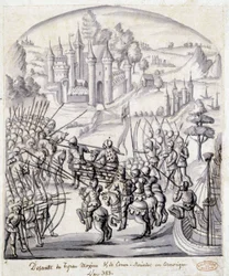 Descent of the Tyrant Maxime of Conan-Meriadec in Armorica in 383