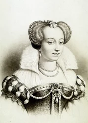 Portrait of Margaret of Valois, Known as Queen Margot (1553-1615), Queen of Navarre, First Wife of Henry IV