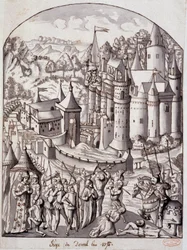 Siege of Derval (Brittany) in the Year 1375