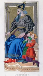 The Emperor, Charles VI tarot, France