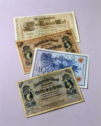German banknotes in circulation from 1876-1917