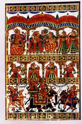 Miniature Cloth Painting, India