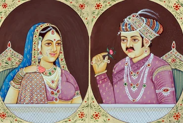 Akbar and Jodha Bai