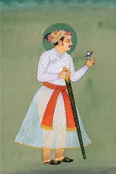 Miniature Painting of Mughal Emperor Jahangir