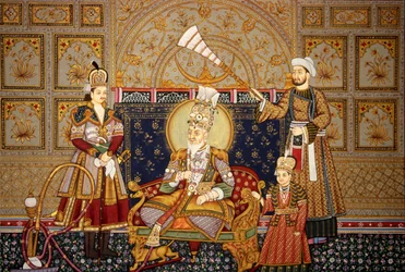Miniature Painting of Mughal Emperor Shah Jahan