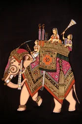 Miniature Painting of Mumtaz Mahal on Paper