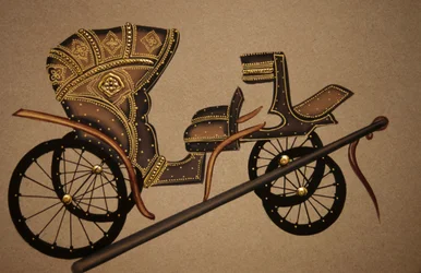 Painting of Horse Cart, India