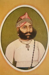 Portrait of Maharaja Fateh Singh, Udaipur, Rajasthan, India
