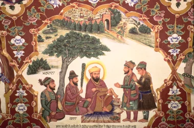 Religious Painting at Gurudwara Baba Atalti