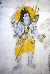 The god Shiva with a trishul