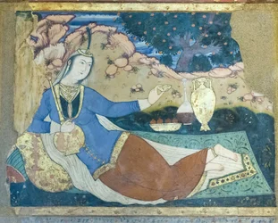 Fresco at Chehel Sotoun palace, Esfahan, Iran