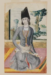 Seated Qajar Prince