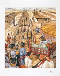 Building of the mausoleum of Emperor Qin Shi Huang-Ti, 3rd century BC