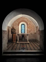 View of the First Chapel of the Church of Saints Vincent and Anastasius, Abbey of Tre Fontane