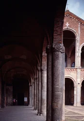 View of the Portico of the Church of Saint Ambrose