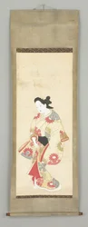 Female Figure in Floral Gown