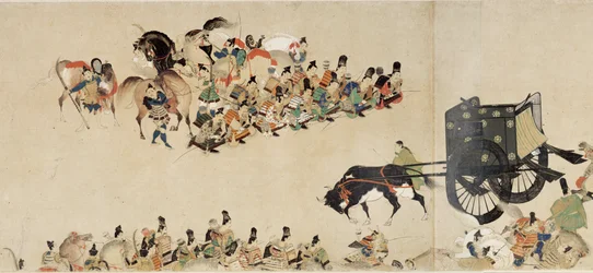 Illustrated Tale of The Civil War, The Imperial Visit to Rokuhara (Fourth Scroll)