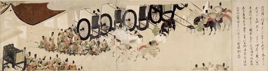 Illustrated Tale of The Civil War, The Imperial Visit to Rokuhara (Sixth Scroll)